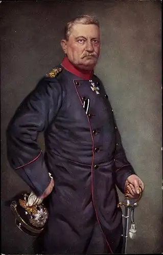 Ak Generaloberst Karl von Bülow, Standportrait in Uniform, Helm, Degen