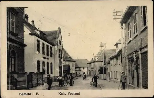 Ak Benfeld Elsass Bas Rhin, La Poste, Kaiserliches Postamt