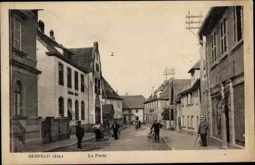 Ak Benfeld Elsass Bas Rhin, La Poste