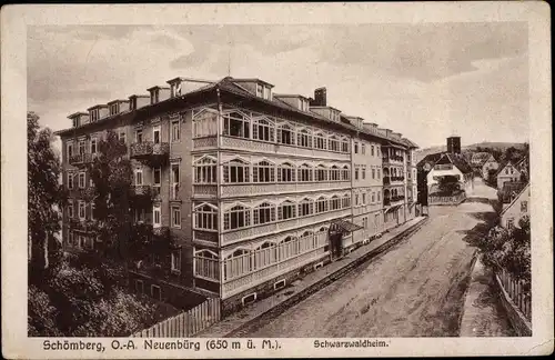 Ak Schömberg im Schwarzwald Württemberg, Schwarzwaldheim