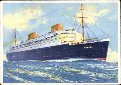 Ak Dampfschiff Europa, Norddeutscher Lloyd