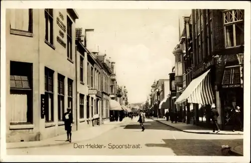Ak Den Helder Nordholland Niederlande, Spoorstraat