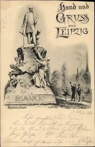 Litho Leipzig in Sachsen, Bismarck Denkmal