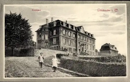 Ak Lübbecke in Westfalen, Kreishaus