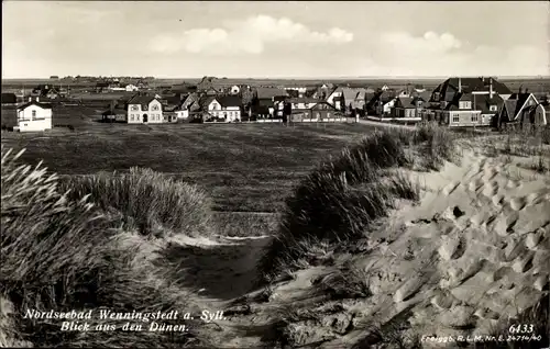 Ak Wenningstedt Braderup auf Sylt, Dünen, Panorama