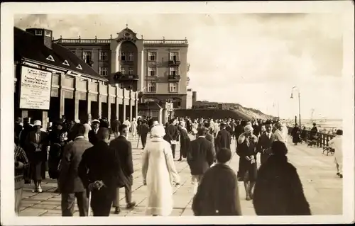 Ak Westerland auf Sylt, Promenade