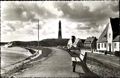 Ak Hörnum auf Sylt Nordfriesland, Hafen, Leuchtturm