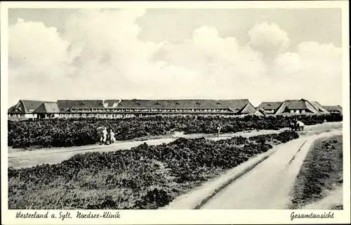 Ak Westerland auf Sylt, Nordsee Klinik, Gesamtansicht