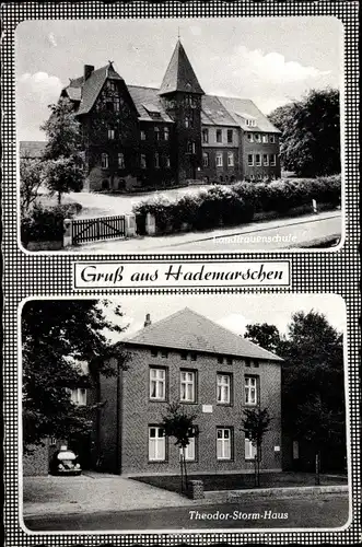 Ak Hanerau Hademarschen Schleswig Holstein, Landfrauenschule, Theodor Storm Haus