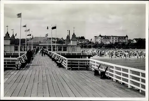 Foto Ostseebad Ahlbeck Heringsdorf auf Usedom, Strand, See, Seebrücke