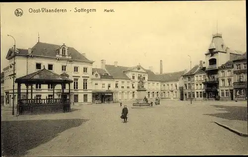 Ak Sottegem Zottegem Ostflandern, Markt