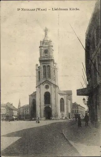 Ak Sint Niklaas Ostflandern, Liebfrauen Kirche