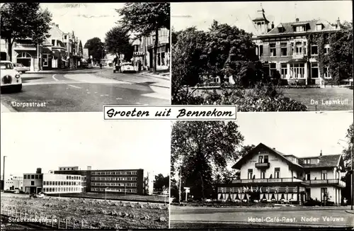 Ak Bennekom Gelderland, Dorpsstraat, Hotel-Cafe-Restaurant Neder Veluwe