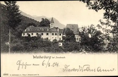 Ak Innsbruck in Tirol, Schloss Weiherburg