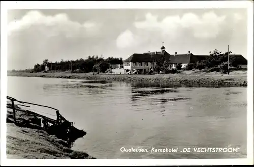 Ak Oudleusen Overijssel, Kamphotel De Vechtstroom