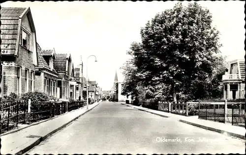 Ak Oldemarkt Overijssel, Königin Juliana-Straße