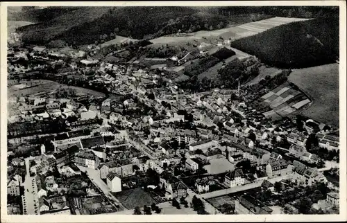 Ak Olbernhau im Erzgebirge Sachsen, Fliegeraufnahme, Stadtpanorama