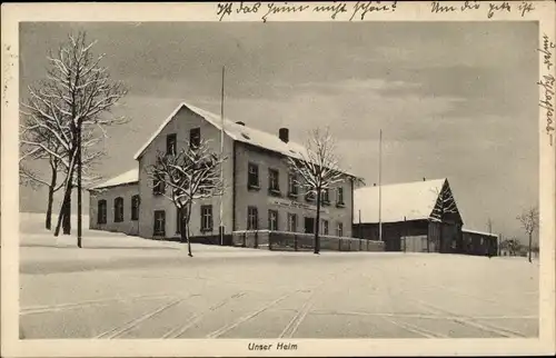 Ak Heidelberg Seiffen im Erzgebirge, Landheim, Winter