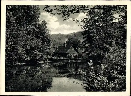 Ak Wernigerode am Harz, Forsthaus Christianental