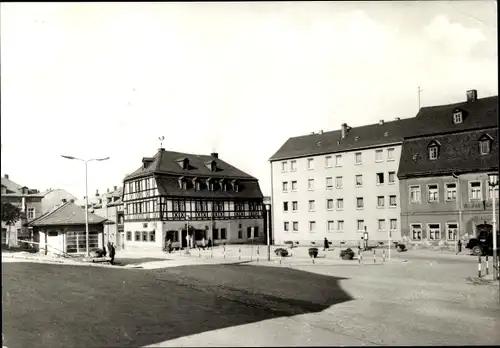 Ak Zwönitz im Erzgebirge Sachsen, Markt, HO Hotel Ross