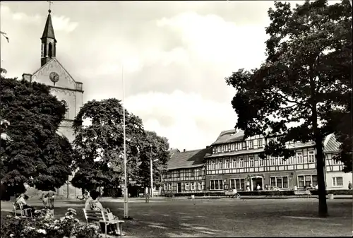 Ak Hasselfelde Oberharz am Brocken, Rathaus