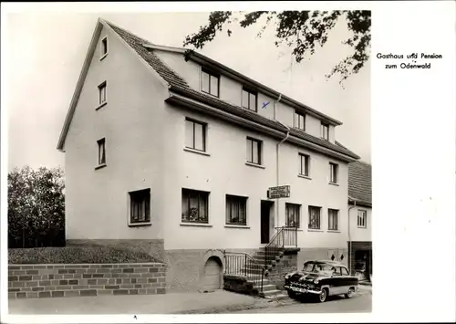 Ak Strümpfelbrunn Odenwald, Gasthaus und Pension zum Odenwald