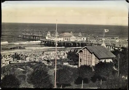 Foto Ostseebad Ahlbeck Heringsdorf auf Usedom, Strand, See, Seebrücke, Pavillon