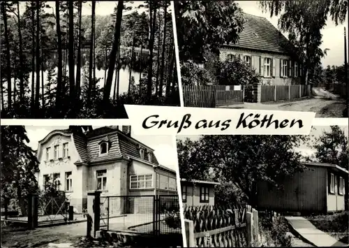 Ak Köthen in Anhalt, Bungalows, Wald, See, Villa