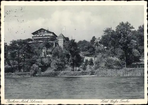 Ak Buckow in der Märkischen Schweiz, Hotel Weiße Taube