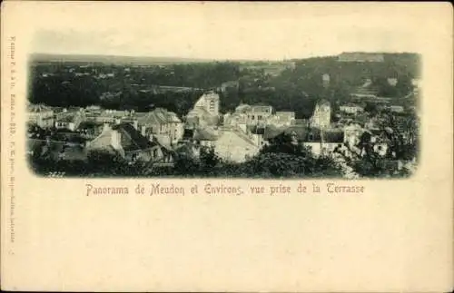 Ak Meudon Hauts de Seine, Panorama, Vue prise de la Terrasse