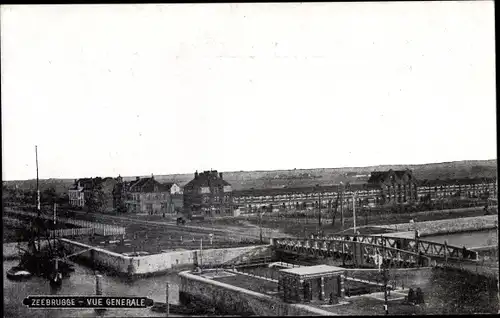 Ak Zeebrugge Westflandern, Vue Generale