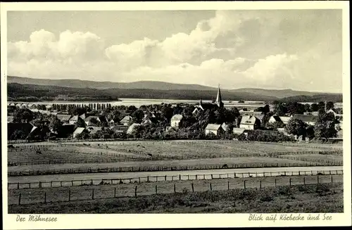 Ak Körbecke Möhnesee im Kreis Soest Nordrhein Westfalen, See