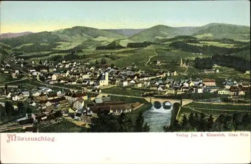 Ak Mürzzuschlag Steiermark, Gesamtansicht