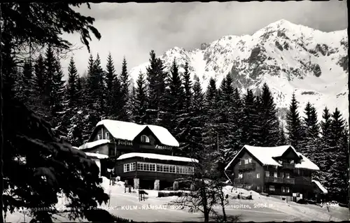 Ak Ramsau Steiermark, Ramsau Kulm, Alpengasthof und Pension Fernblick, Scheichenspitze