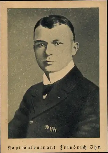 Sammelkarte Kapitänleutnant Friedrich Ihn, Kaiserliche Marine, Kommandant Torpedoboot SMS S35