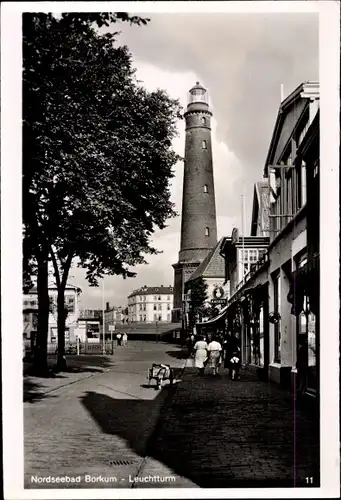 Ak Insel Borkum Ostfriesland, Leuchtturm