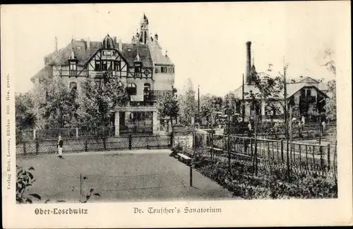 Ak Dresden Loschwitz, Dr. Teuscher's Sanatorium