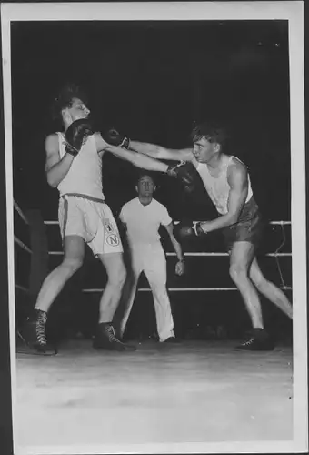 Foto Boxen, Heidemann gegen Claer, 12.09.1950, Leichtgewicht