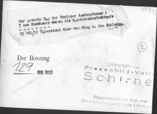 Foto Boxen, Berlin, Ring in den Rehbergen, Boxkampf, Amateurboxen