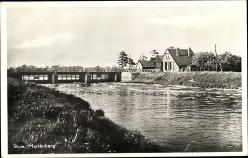 Ak Mariënberg Marienberg Overijssel Niederlande, Stuw, Schleuse