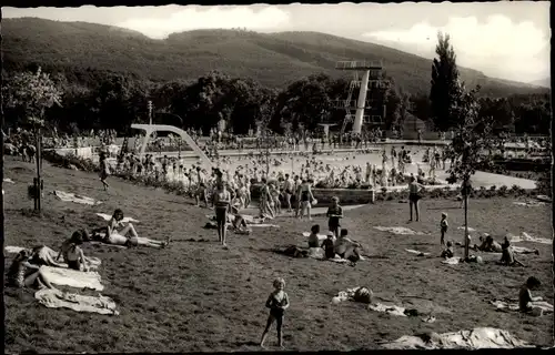 Ak Eberstadt Darmstadt in Hessen, Schwimmbad