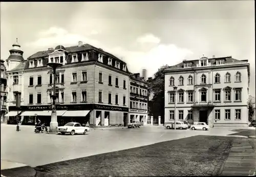 Ak Crimmitschau in Sachsen, Markt, HO-Kaufhaus Zentrum, Haus der Einheit