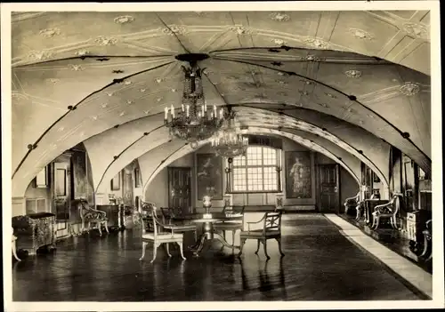 Ak Glücksburg an der Ostsee, Schloss, Roter Saal