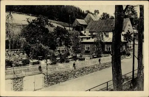 Ak Schindelbach Großrückerswalde im Erzgebirge, Gasthof Schindelbachmühle