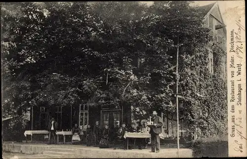 Ak Steinhagen in Westfalen, Restaurant von Heinr. Dieckmann