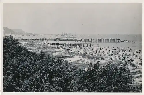 Foto Ostseebad Ahlbeck Heringsdorf auf Usedom, Blick auf den Strand