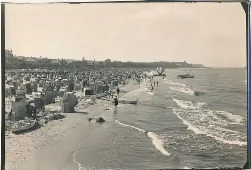 Foto Ostseebad Ahlbeck Heringsdorf auf Usedom, Strand, Strandkörbe