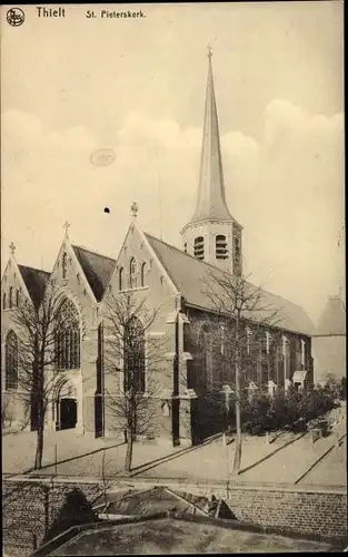 Ak Thielt Tielt Westflandern, St. Pieterskerk