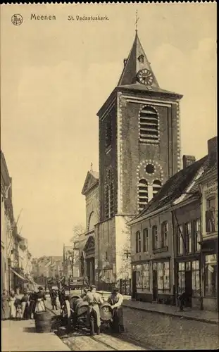 Ak Menin Menen Meenen Lys Westflandern, St. Vedastuskerk