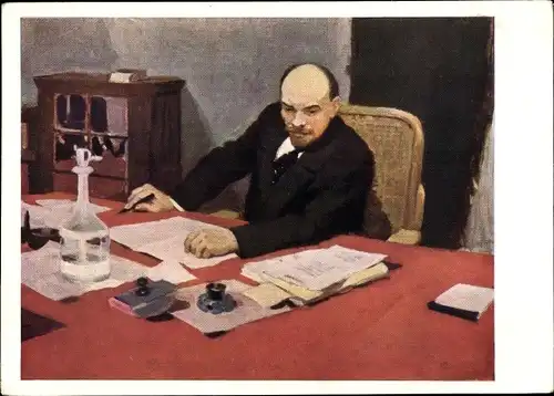 Künstler Ak Raevskaja Rutkovskaja, Russischer Politiker Wladimir Iljitsch Lenin, Portrait